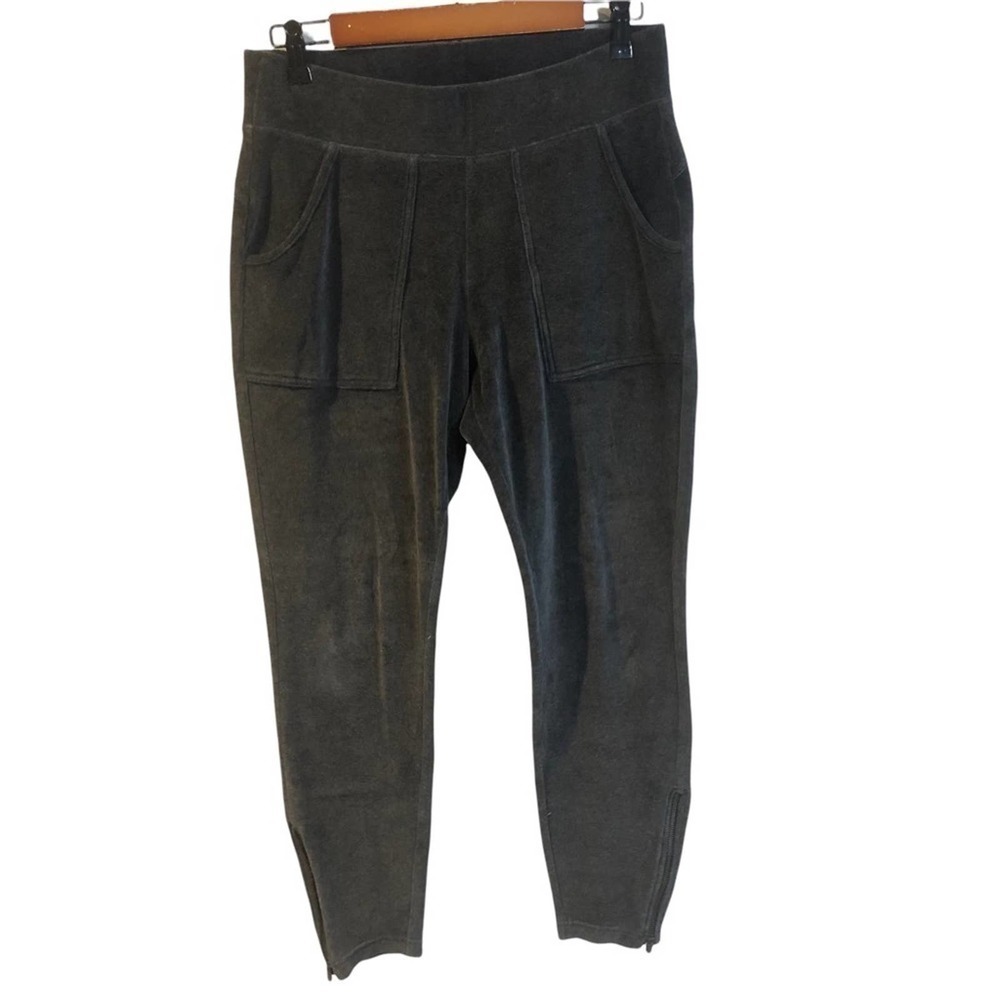 ATHLETA Dark Gray Velour Velluxe Joggers Size Small - Picture 2 of 11